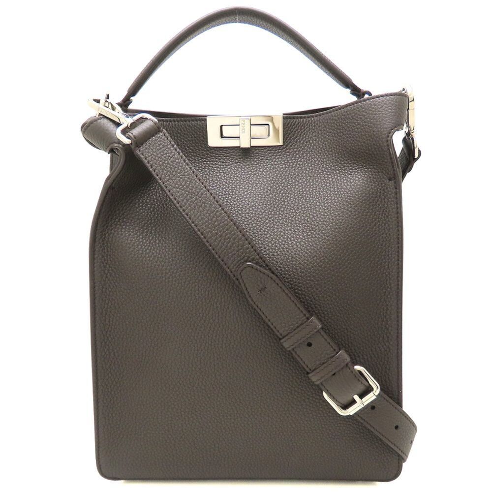 FENDI Peekaboo X-LITE Small 7VA611 2-Way Shoulder Bag, Calfskin, Evano x Sunf...